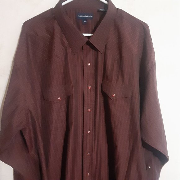 Panhandle Slim Western Pearl Snap Men's LS Button Up Shirt - Picture 1 of 4